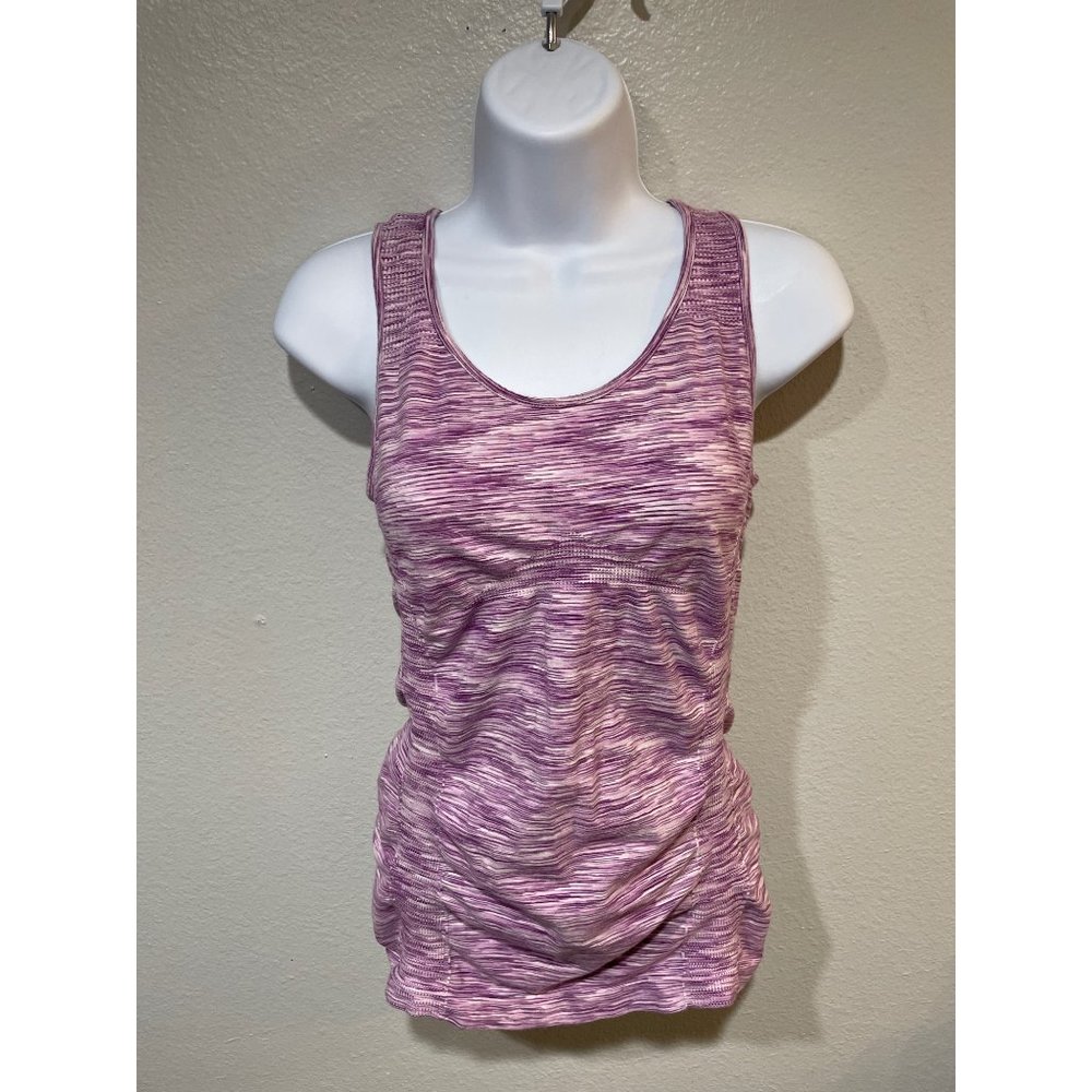 Athleta S Space Dye Pink Tank Top